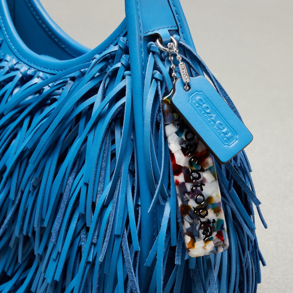COACH®,Ergo Bag With Fringe In Upcrafted Leather,,Group View