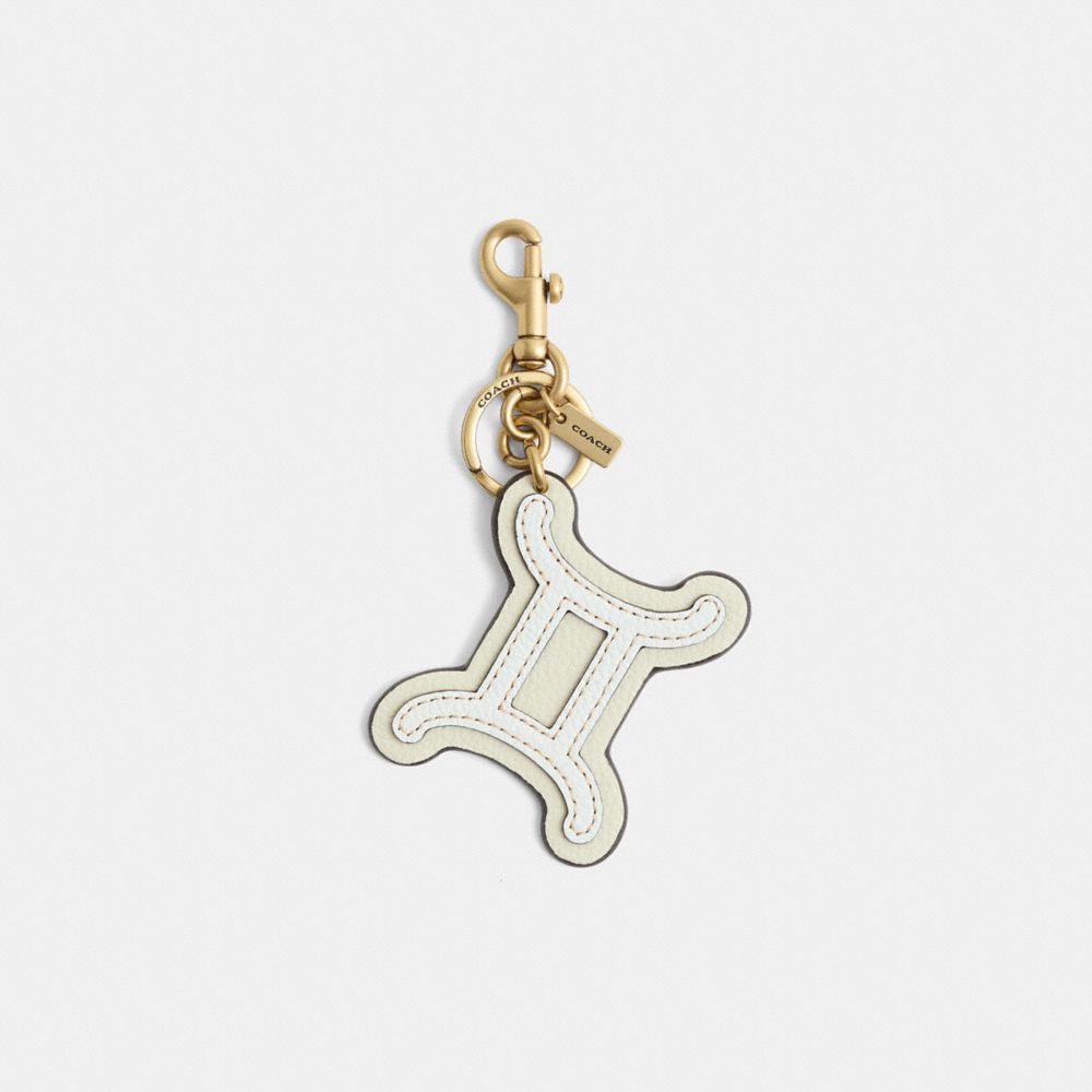 COACH®,Remade Gemini Zodiac Bag Charm,,Front View