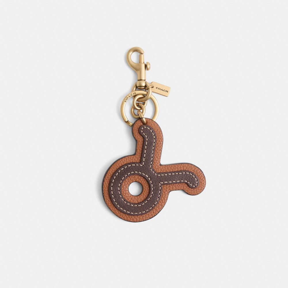 COACH®,Remade Taurus Zodiac Bag Charm,,Front View