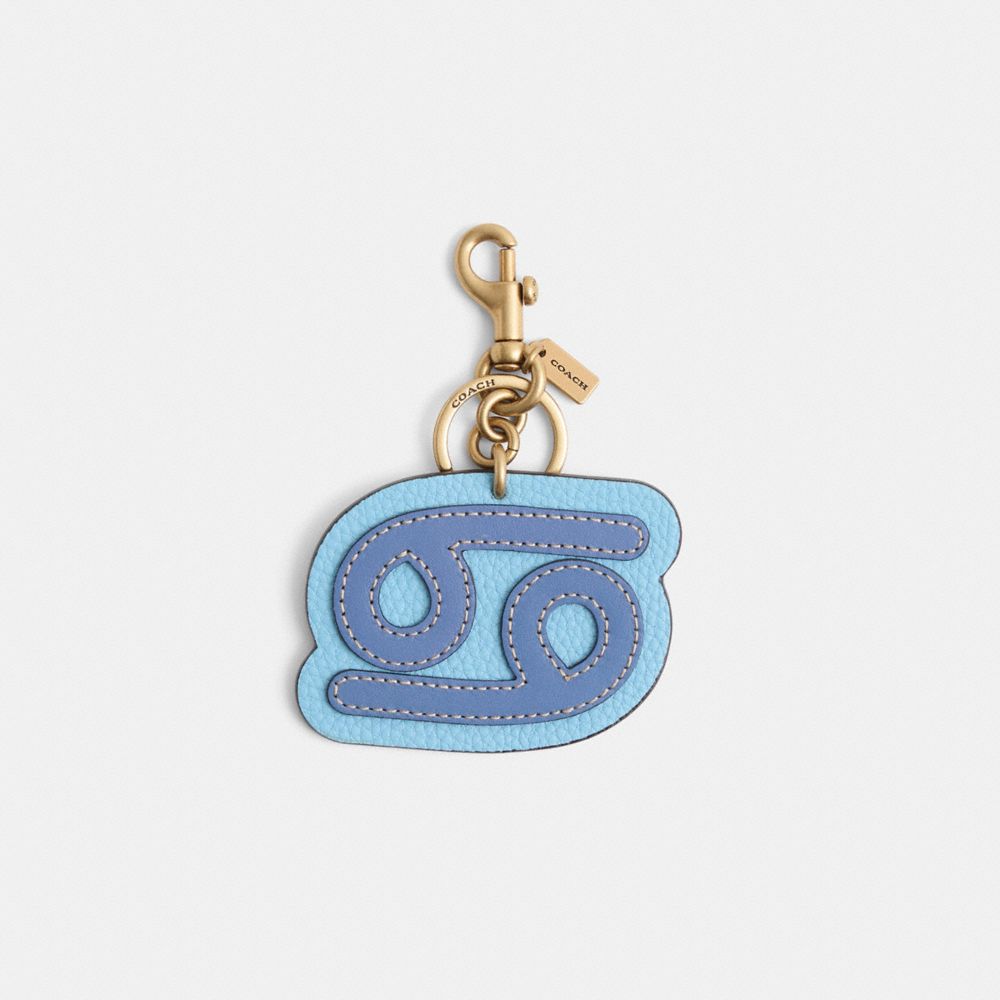COACH®,Remade Cancer Zodiac Bag Charm,,Front View
