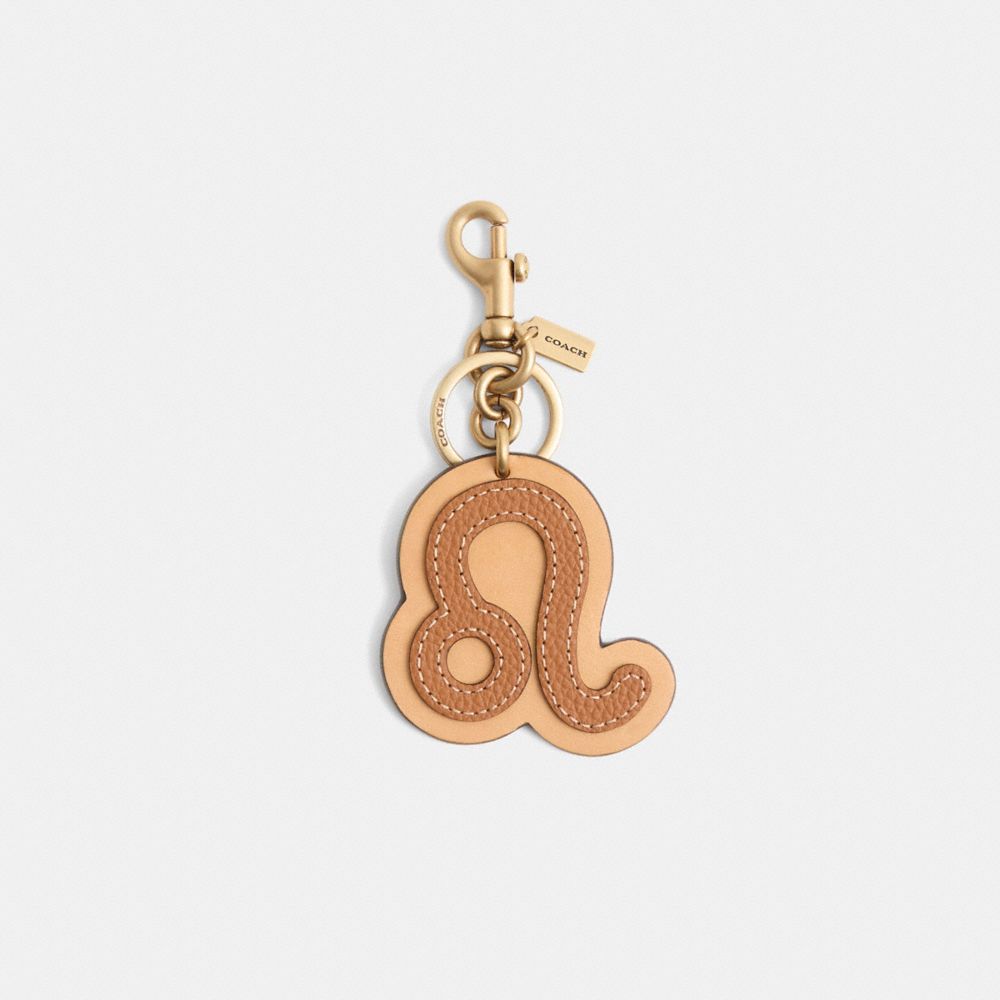 COACH®,Remade Leo Zodiac Bag Charm,,Front View