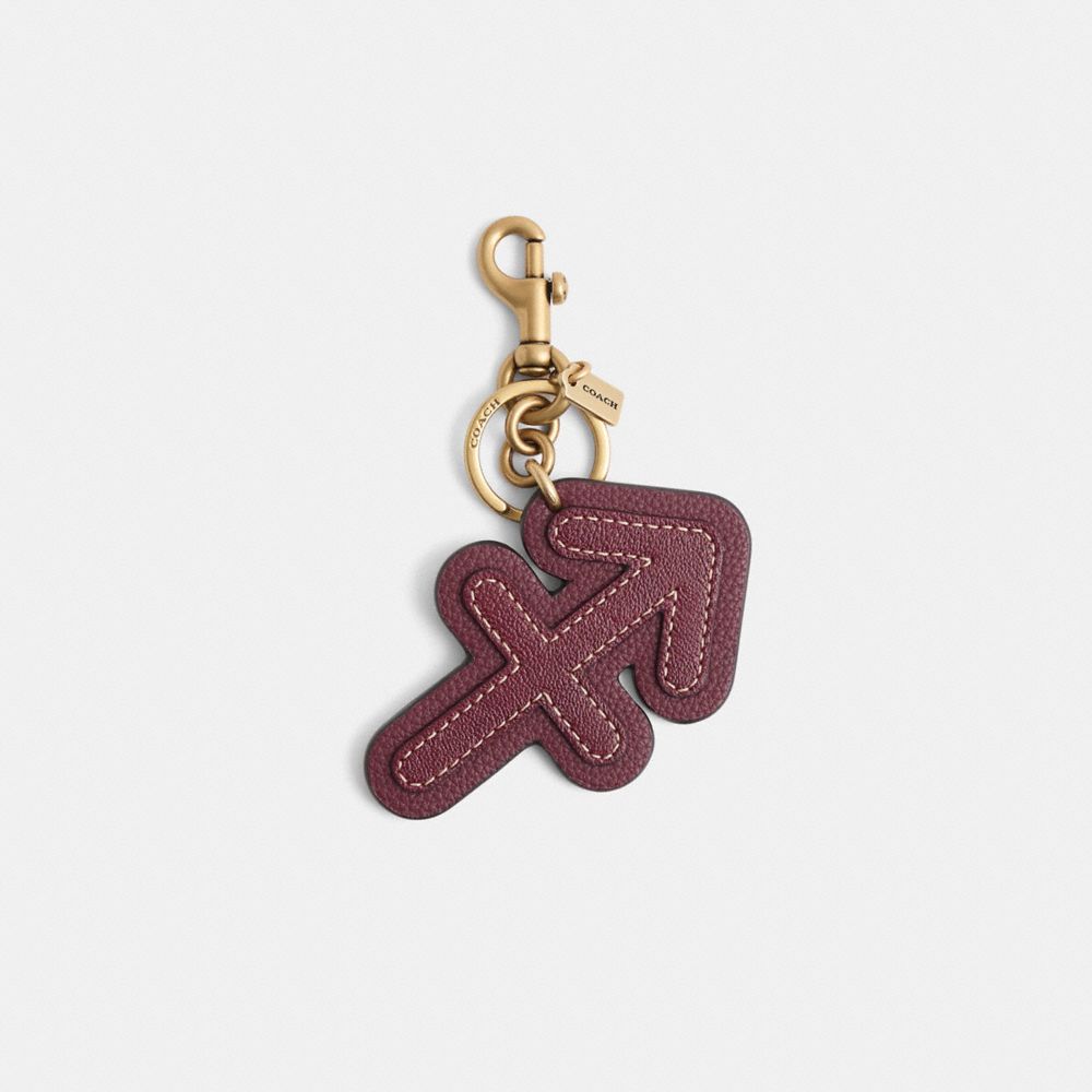COACH®,Remade Sagittarius Zodiac Bag Charm,,Front View