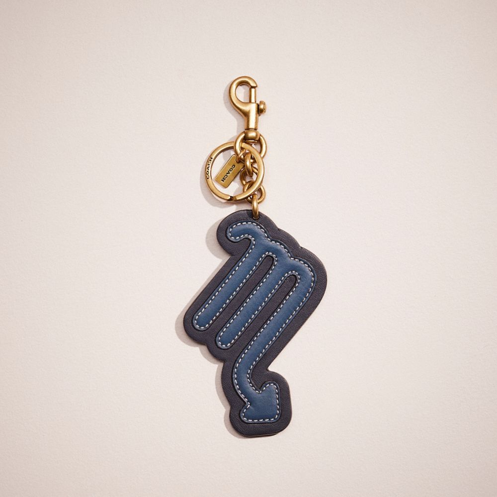 COACH®,Remade Scorpio Zodiac Bag Charm,,Front View