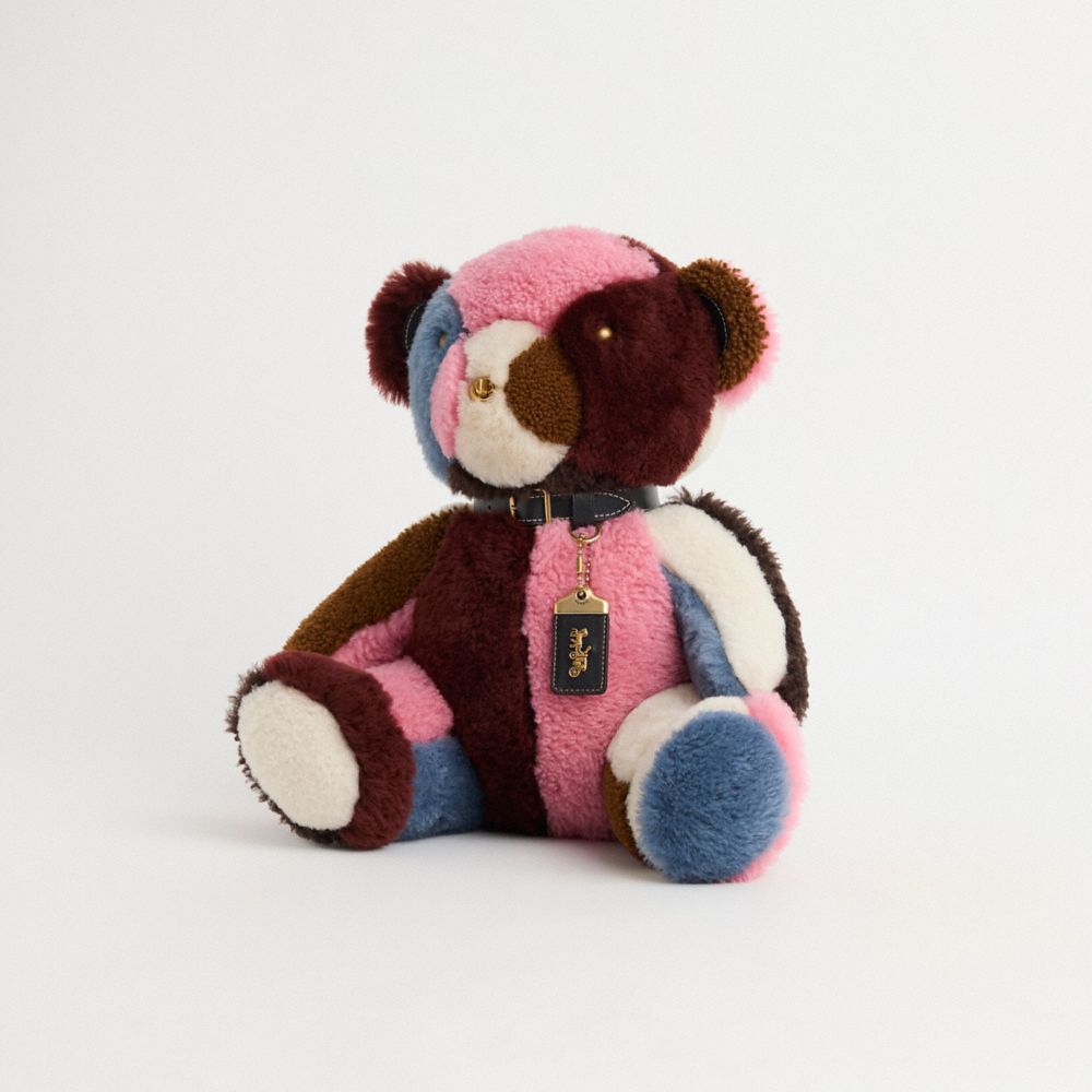 COACH®,Remade Collectible Shearling Bear,,Front View