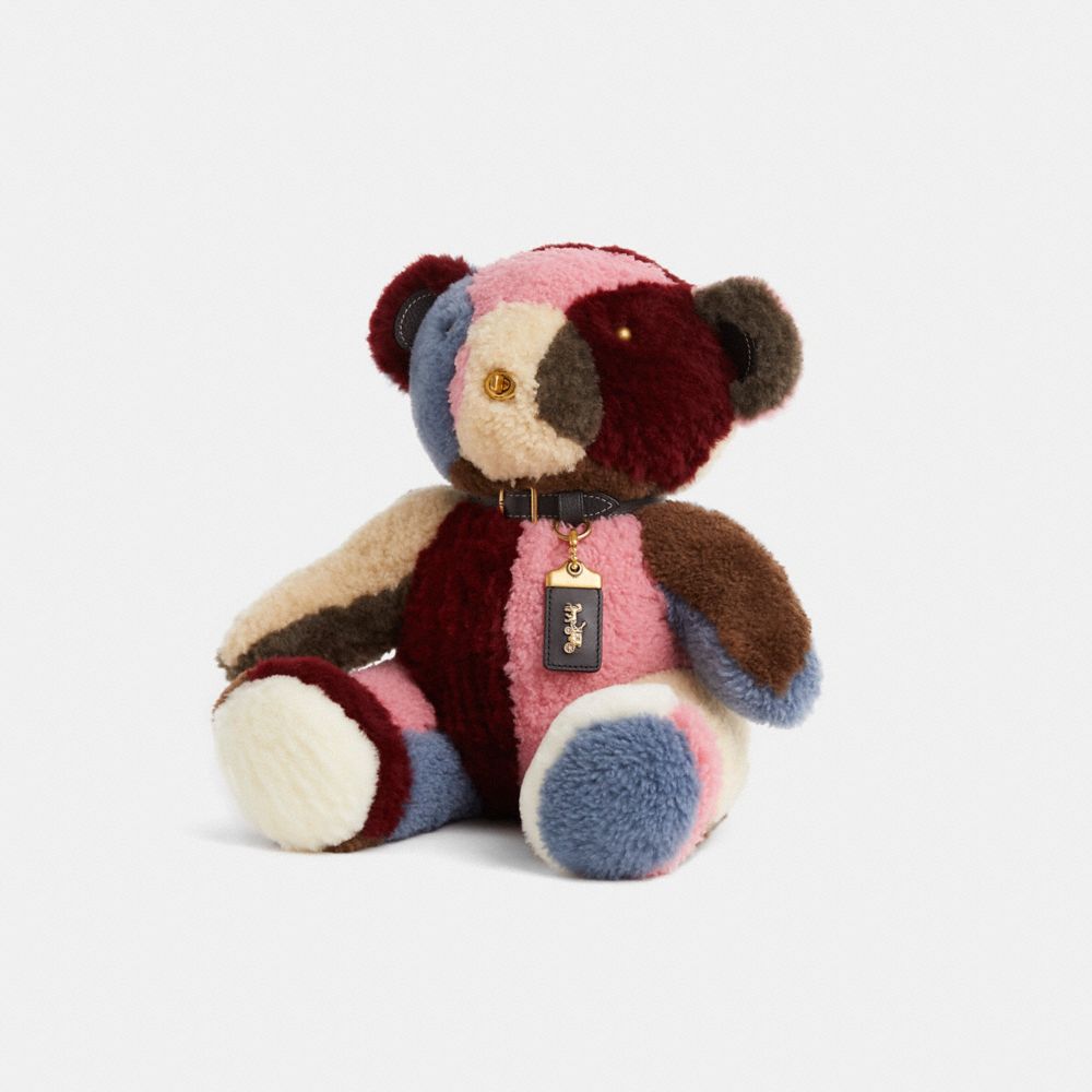 Coach Remade Collectible Shearling Bear In Multi