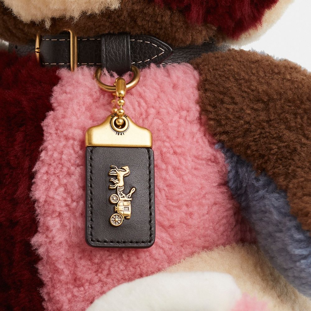 Coach Remade Collectible Shearling Bear In Multi