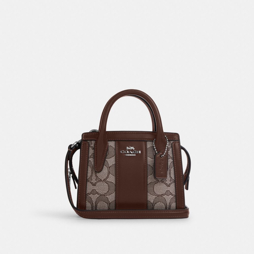 Silver Oak Maple Andrea Mini Carryall In Signature Jacquard