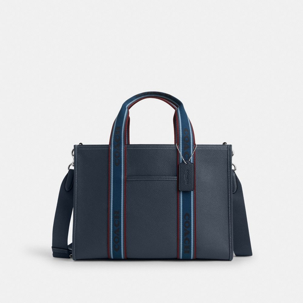 Navy coach tote sale