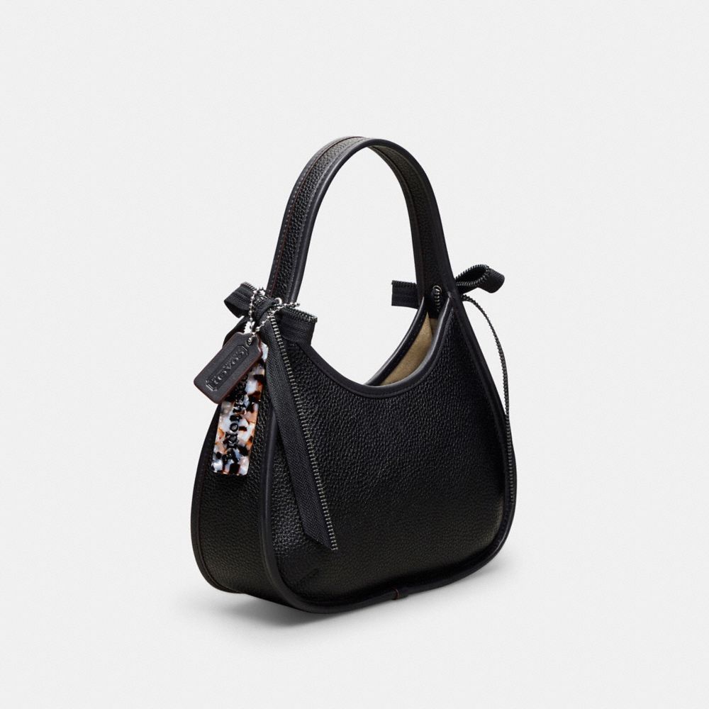 COACH®,Ergo Bag In Coachtopia Leather With Zipper Bows,,Angle View