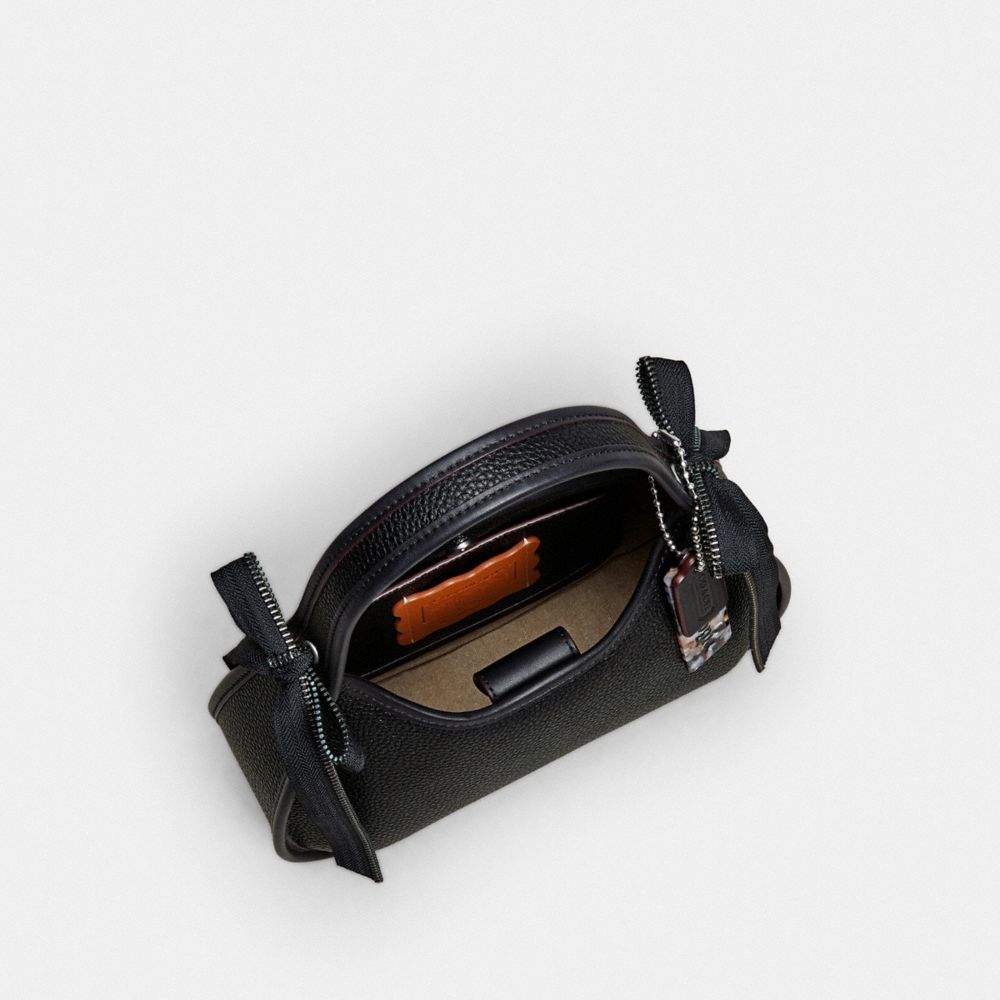 COACH®,Ergo Bag In Coachtopia Leather With Zipper Bows,,Inside View,Top View