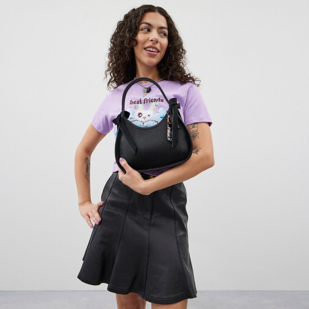 COACH®,Ergo Bag In Coachtopia Leather With Zipper Bows,,Detail View