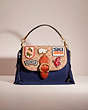 COACH®,UPCRAFTED BEAT SHOULDER BAG IN SIGNATURE CANVAS WITH PATCHES,Brass/Tan/Rust,Front View