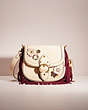 COACH®,UPCRAFTED BEAT SADDLE BAG,Brass/Ivory,Front View