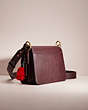 COACH®,UPCRAFTED BEAT SHOULDER BAG WITH HORSE AND CARRIAGE PRINT,Brass/Oxblood Cranberry,Angle View