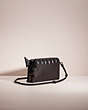 COACH®,UPCRAFTED HAYDEN FOLDOVER CROSSBODY CLUTCH WITH QUILTING,Pewter/Black,Angle View