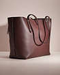 COACH®,UPCRAFTED MARKET TOTE,Holiday Glow Up,Silver/Oxblood,Angle View