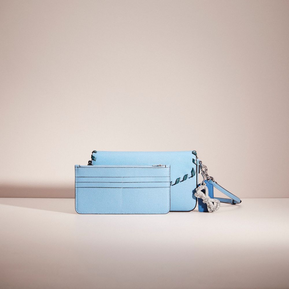 COACH®,UPCRAFTED WYN CROSSBODY,Silver/Pool,Angle View