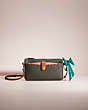 COACH®,UPCRAFTED NOA POP-UP MESSENGER IN COLORBLOCK,Brass/Amazon Green Multi,Front View