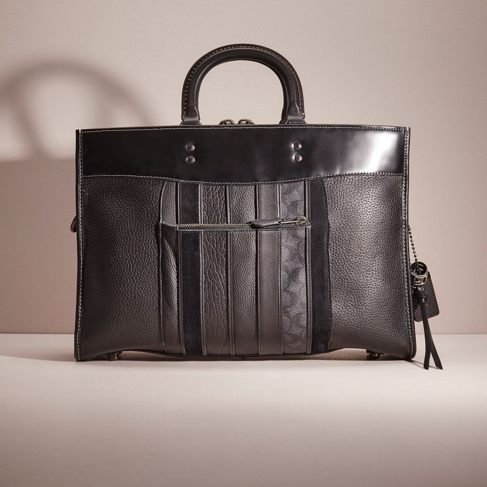 COACH®,Upcrafted Rogue Brief In Regenerative Leather,,Front View