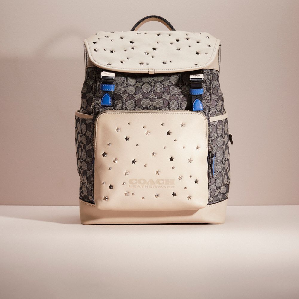 Upcrafted League Flap Backpack In Signature Jacquard