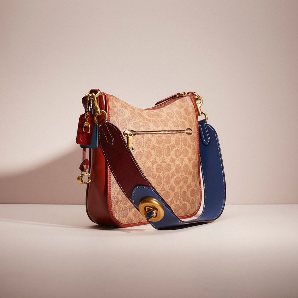 COACH®,Upcrafted Chaise Crossbody In Signature Canvas,,Angle View