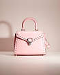COACH®,UPCRAFTED SAMMY TOP HANDLE,Silver/Flower Pink,Front View