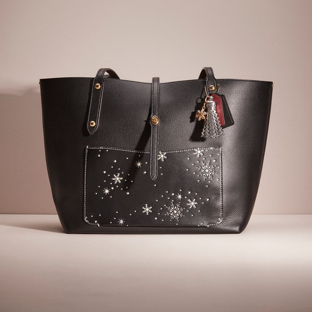 Coach market store tote black