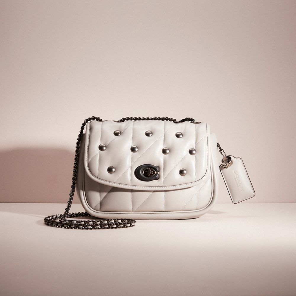 Coach embellished quilted online camera bag