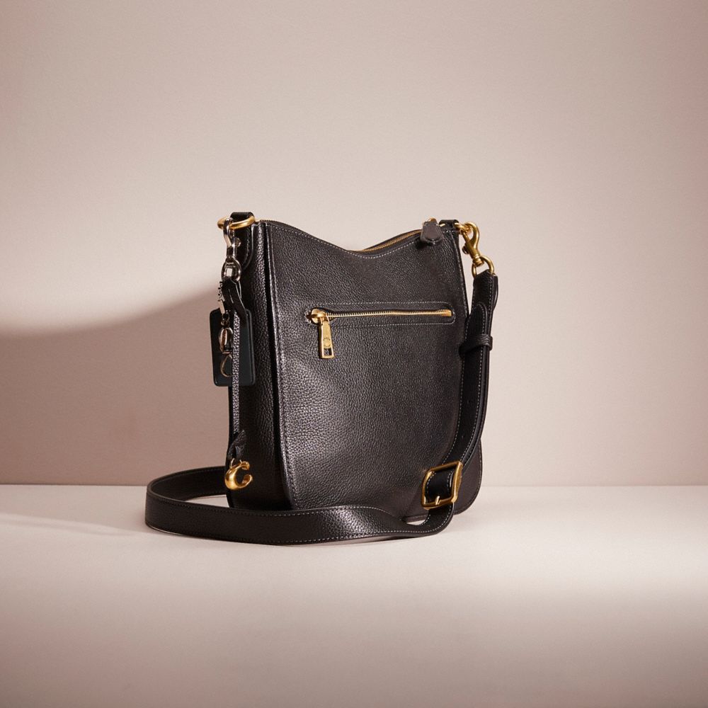 coach chaise crossbody brass black