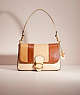 COACH®,UPCRAFTED SOFT TABBY SHOULDER BAG,Brass/Ivory,Front View