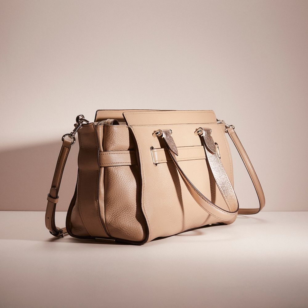 COACH®,UPCRAFTED COACH SWAGGER,Silver/Stone,Angle View