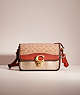 COACH®,UPCRAFTED STUDIO SHOULDER BAG IN SIGNATURE CANVAS,Holiday Glow Up,Brass/Tan/Rust,Front View