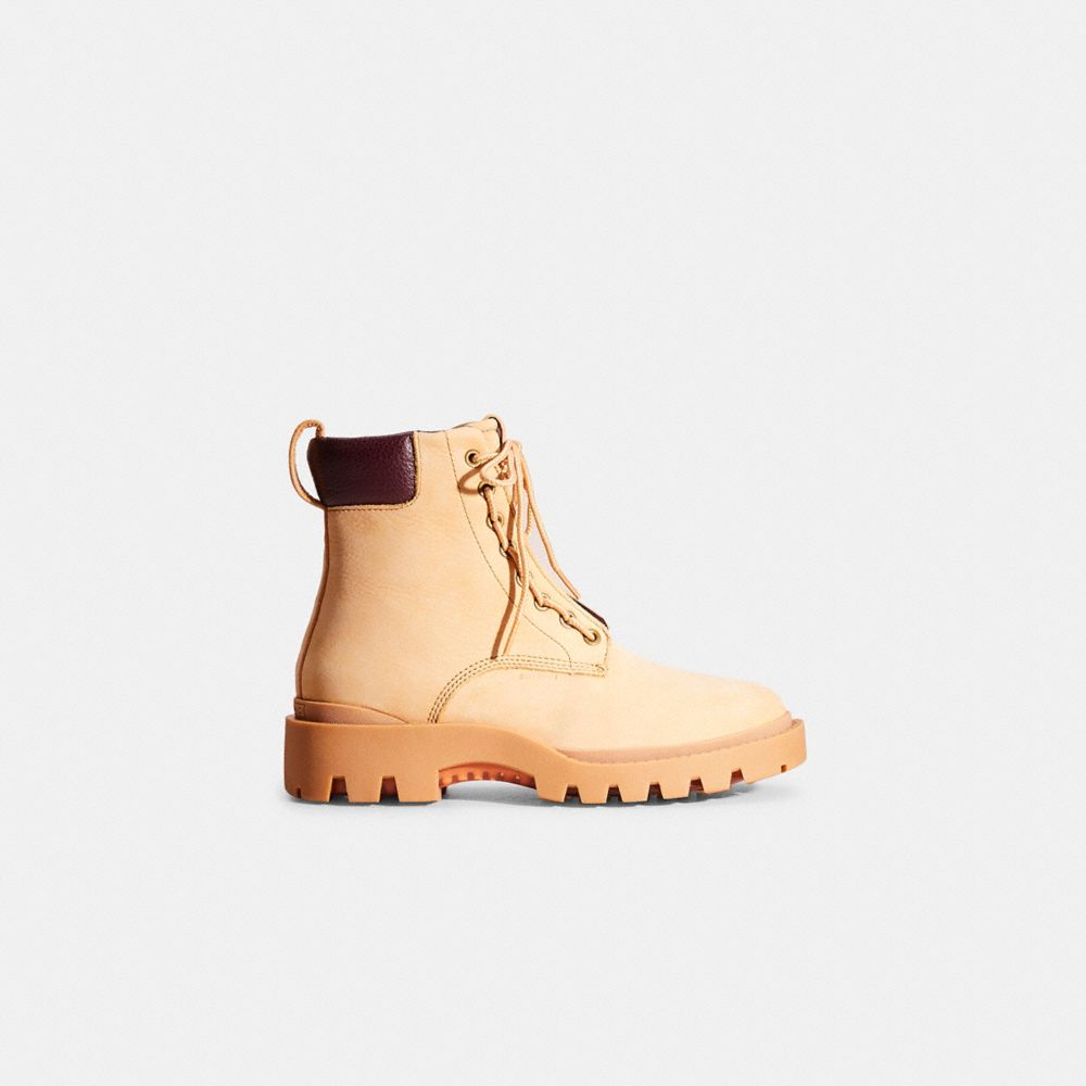 COACH®,RESTORED CITYSOLE BOOT,Natural,Front View