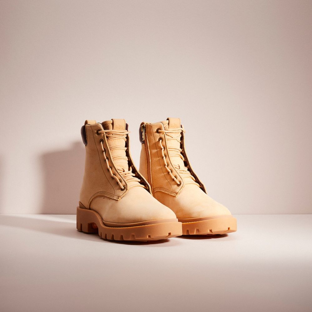 COACH®,RESTORED CITYSOLE BOOT,Natural,Angle View