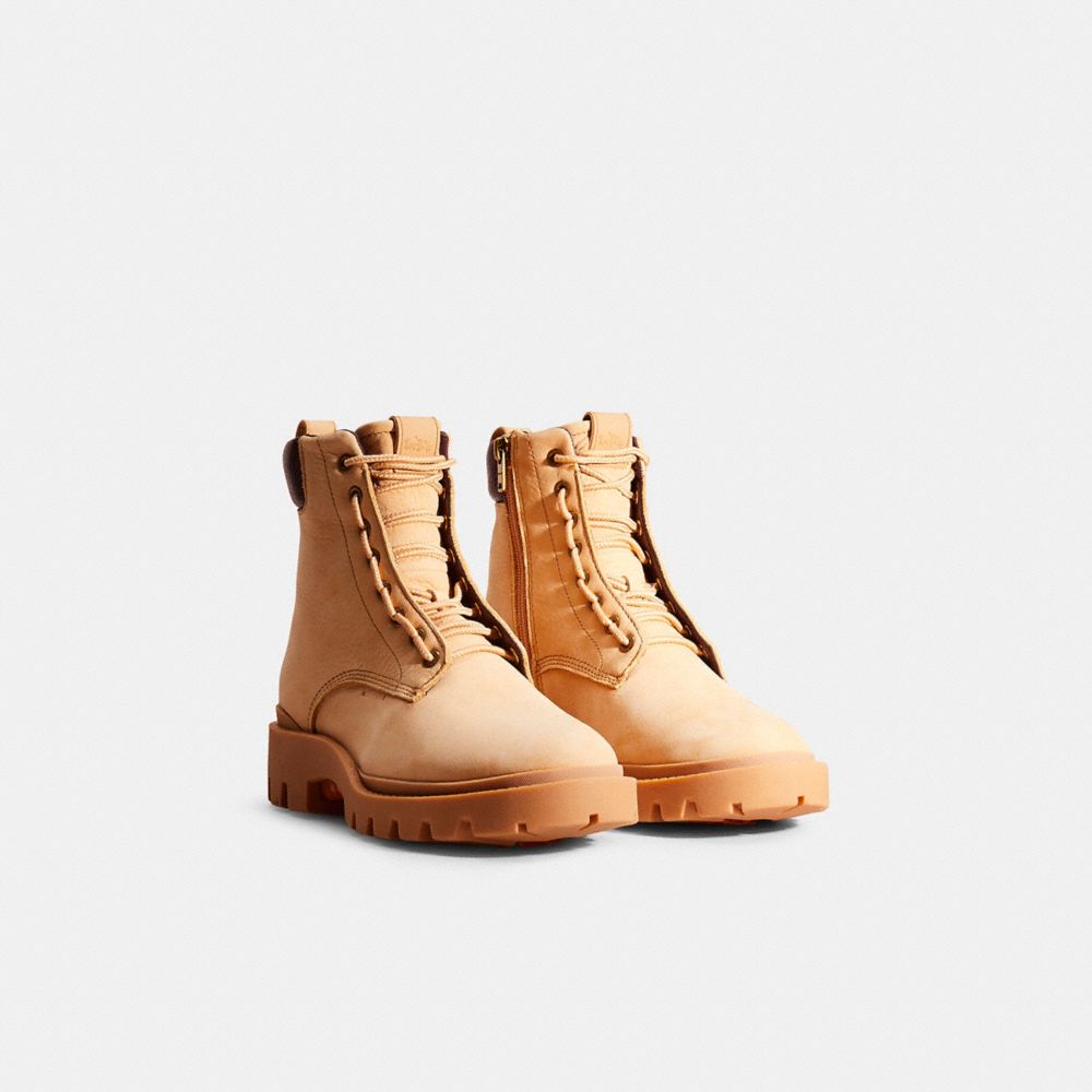 COACH®,RESTORED CITYSOLE BOOT,Natural,Angle View