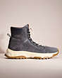 COACH®,RESTORED COACH CITY HIKER BOOT,Midnight Navy,Front View