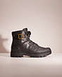 COACH®,RESTORED TROOPER MID TOP BOOT,Black,Front View