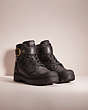 COACH®,RESTORED TROOPER MID TOP BOOT,Black,Angle View