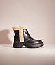 COACH®,RESTORED JANE BOOTIE,Black/Natural,Front View