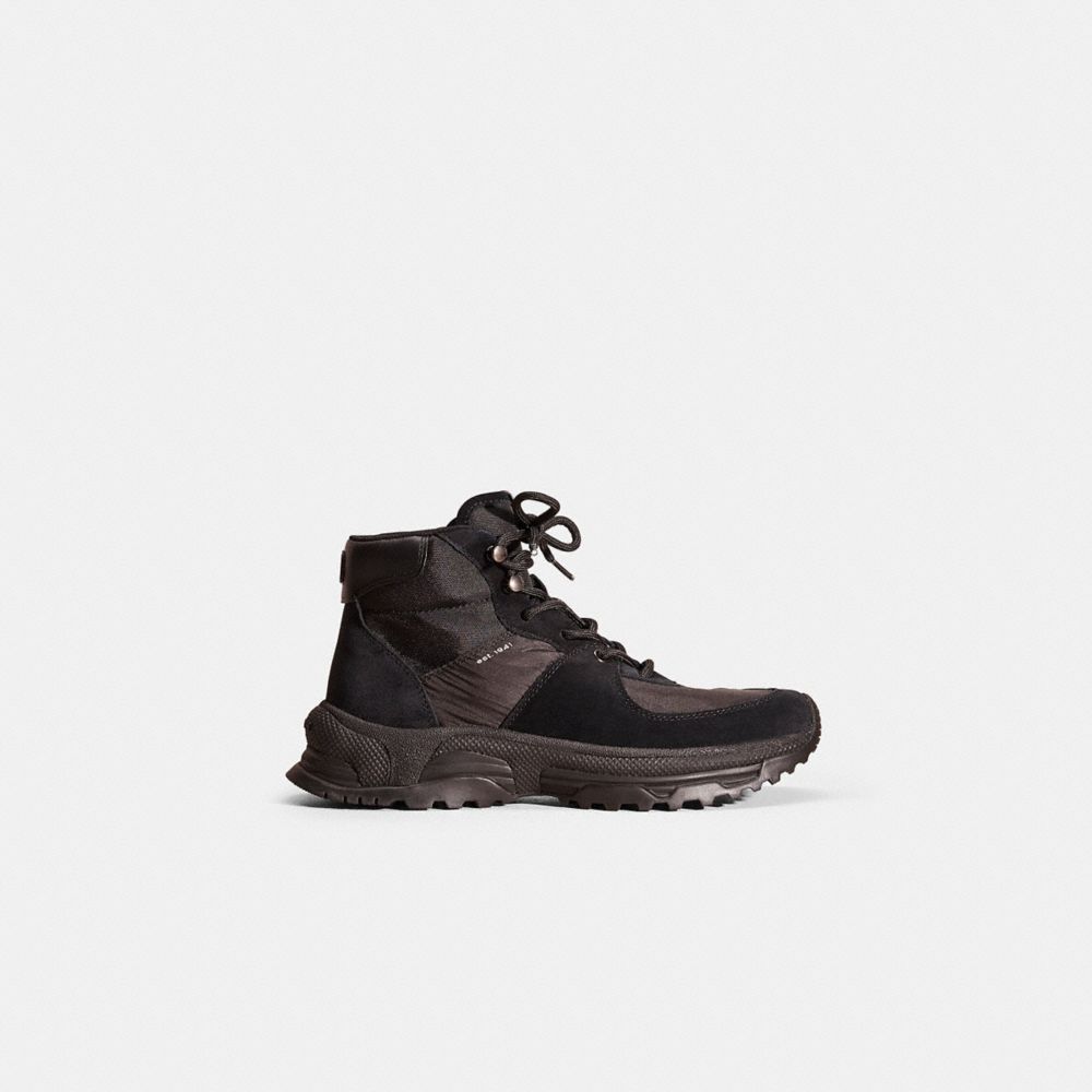 COACH®,RESTORED C250 HIKER BOOT,Black,Front View