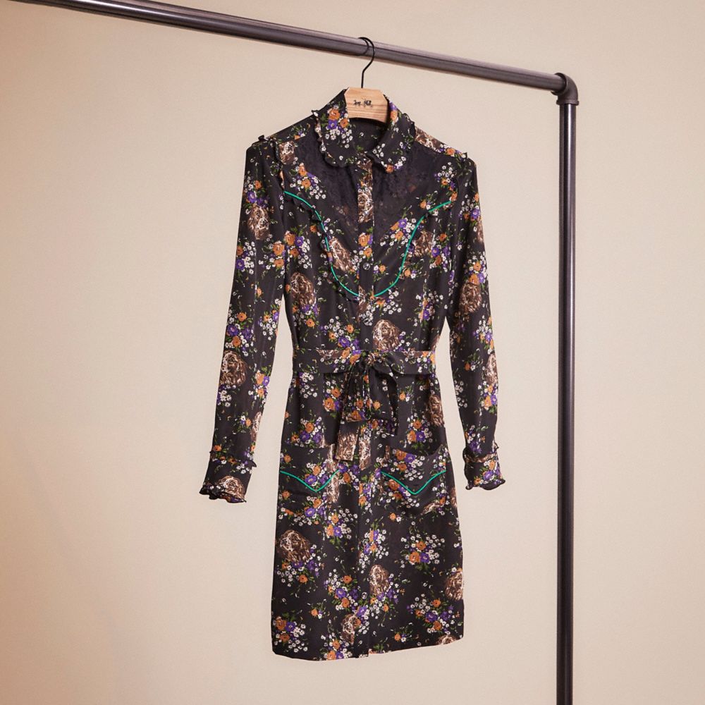 COACH® Restored Western Lace Shirt Dress