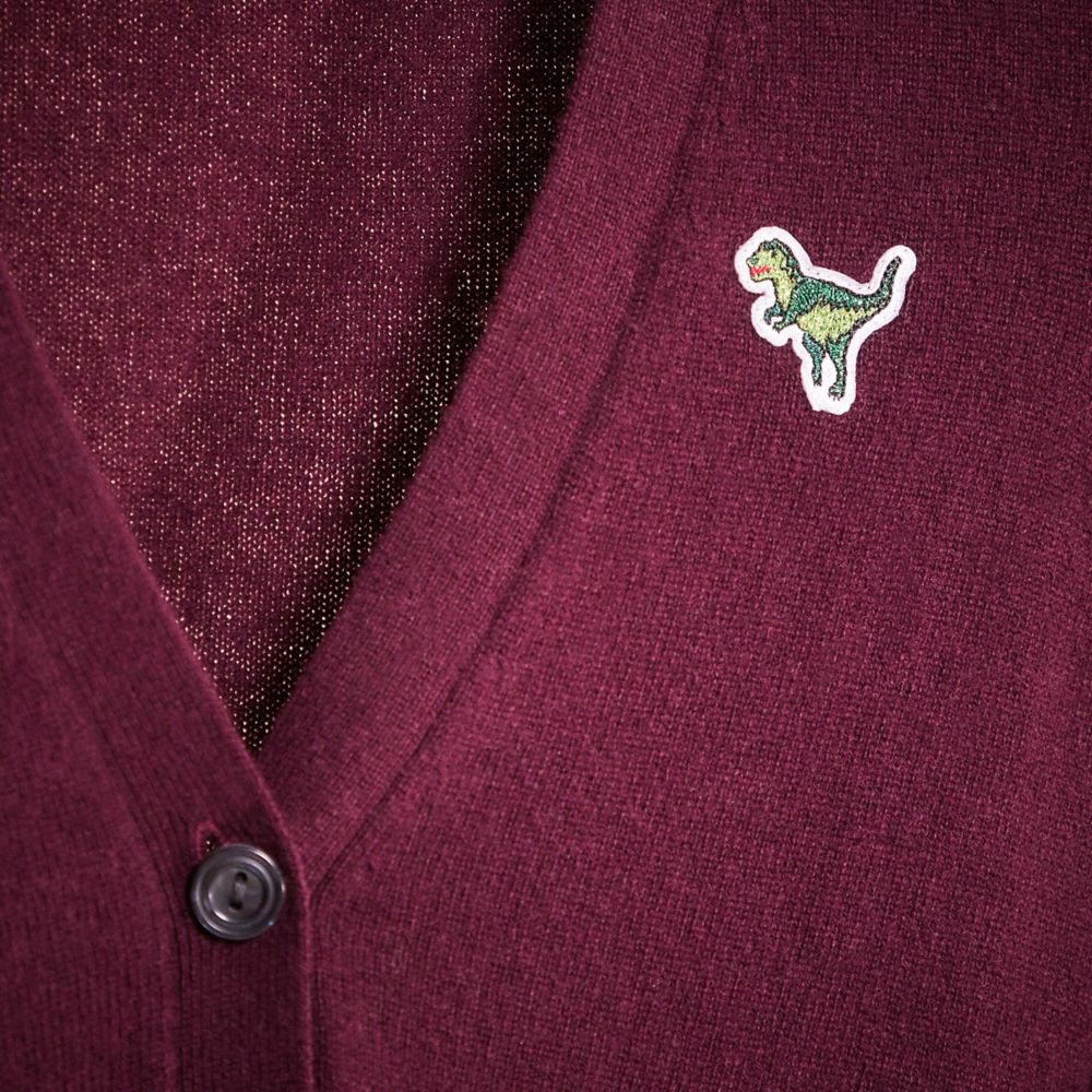 COACH®,Restored Rexy Patch Cardigan,,Scale View