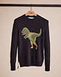 COACH®,RESTORED REXY SWEATER,Black,Front View