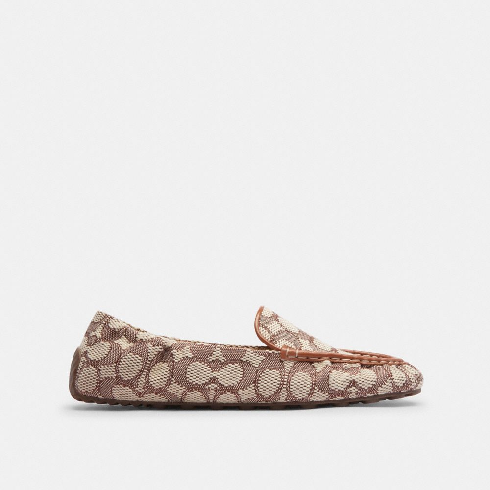 COACH®,Ronnie Loafer In Signature Textile Jacquard,,Angle View