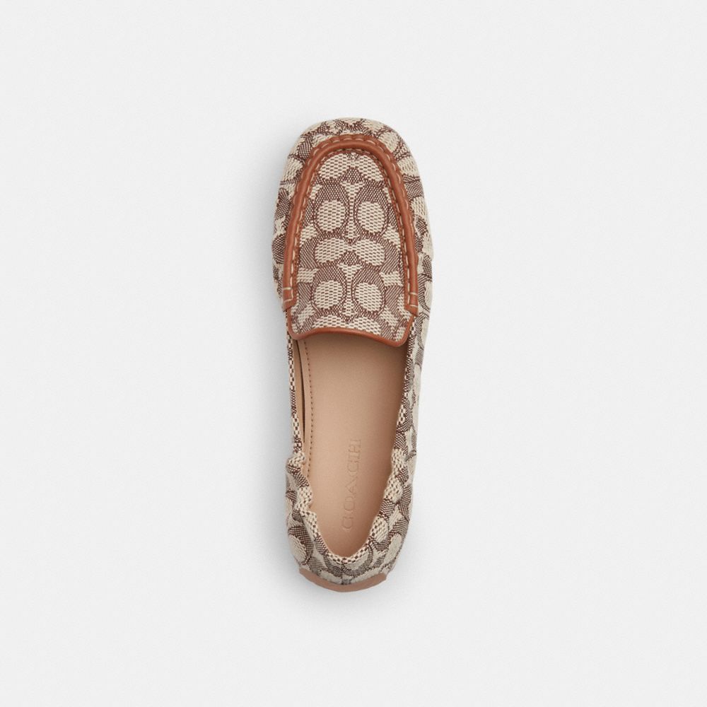 Shop Coach Ronnie Loafer Aus Textilem Signature Jacquard In Brown