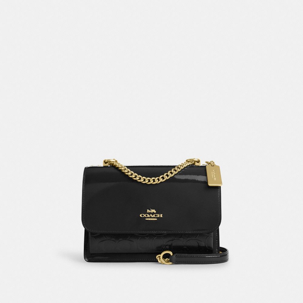 Coach black crossbody clutch on sale