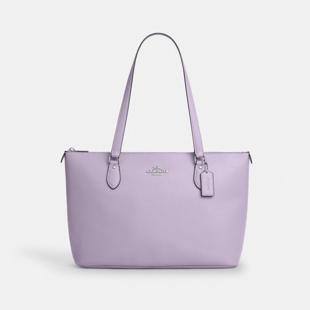 COACH®,Gallery Tote Bag,Leather,Tote,Metal,Logo,Casual,,Front View