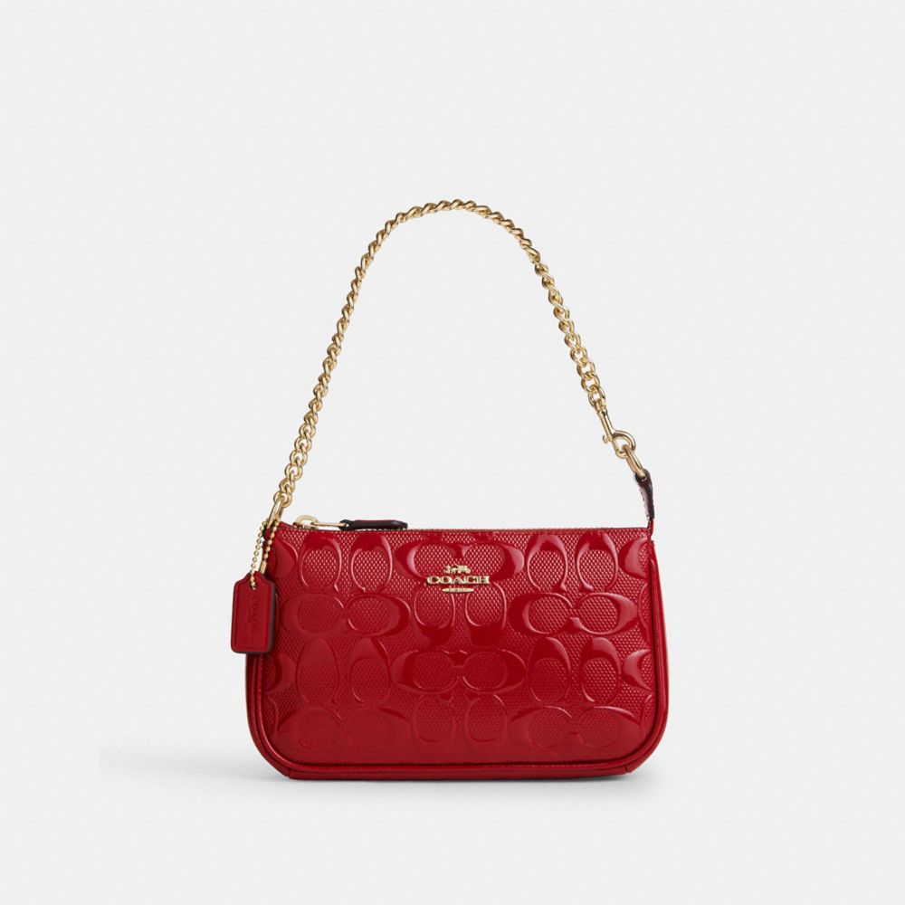 Gold Red Nolita 19 In Signature Leather