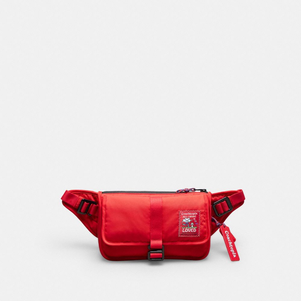 Rosebud Red Coachtopia Loop Crossbody Belt Bag