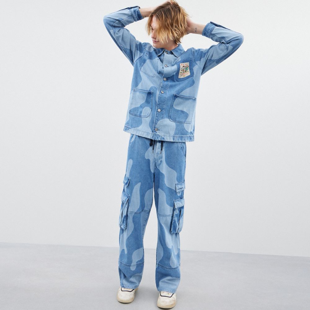 Мужские брюки Coach Cargo Pants With Wavy Wash — фото 4
